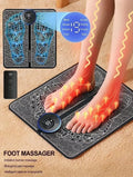 Rechargeable Electric Foot Massager Pad with 8 Modes 19 Levels for Pain Relief Relaxation Blood Circulation Promotion Home Use